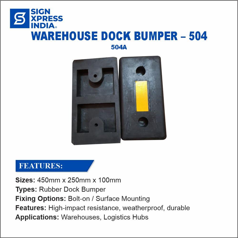 Rubber Dock Bumper - 504a - Color: Black