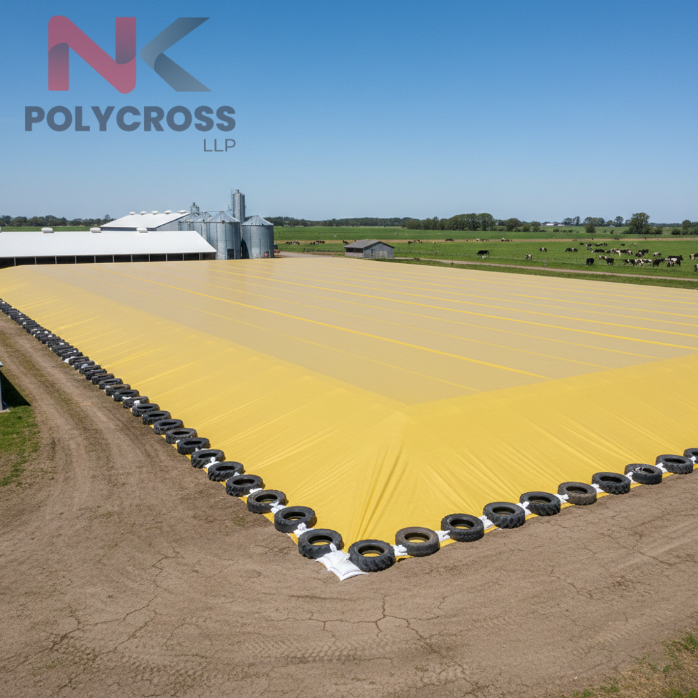 Silage Cover - Color: Blue/yellow
