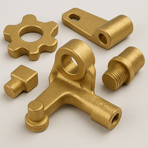 Brass Forged Component - Color: Golden