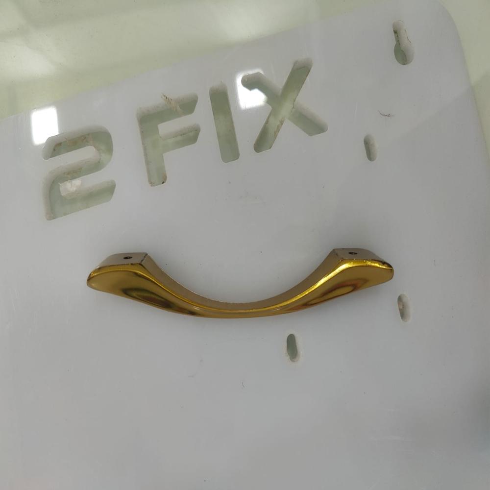 Fancy Diamond Handle 4 Inch Gold 