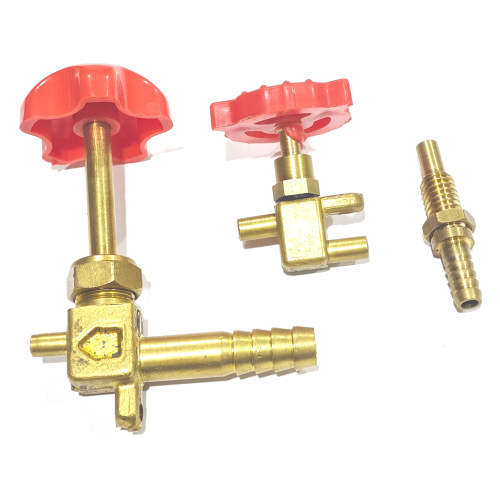 Brass Gas Valve - Color: Golden