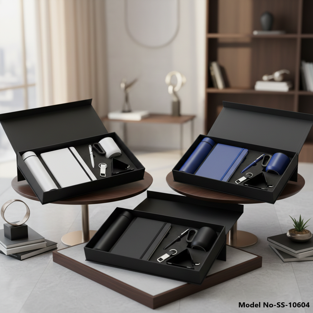 Corporate Promotional Gift Set with Bottle, Diary, Mug & Accessories (SS-10604)