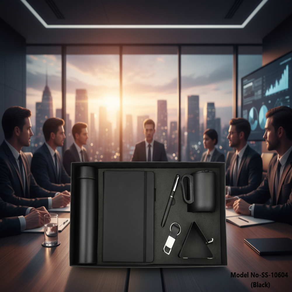 Corporate Promotional Gift Set with Bottle, Diary, Mug & Accessories (SS-10604)