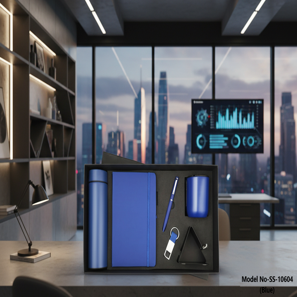 Corporate Promotional Gift Set with Bottle, Diary, Mug & Accessories (SS-10604)