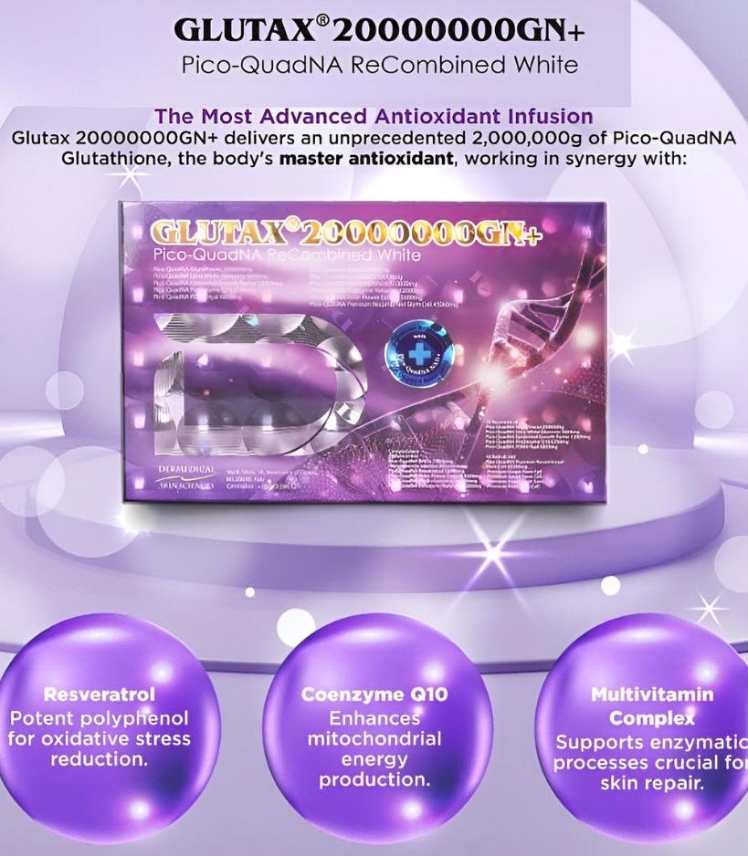 Glutax 20000000GN plus Recombined White Glutathione Injection