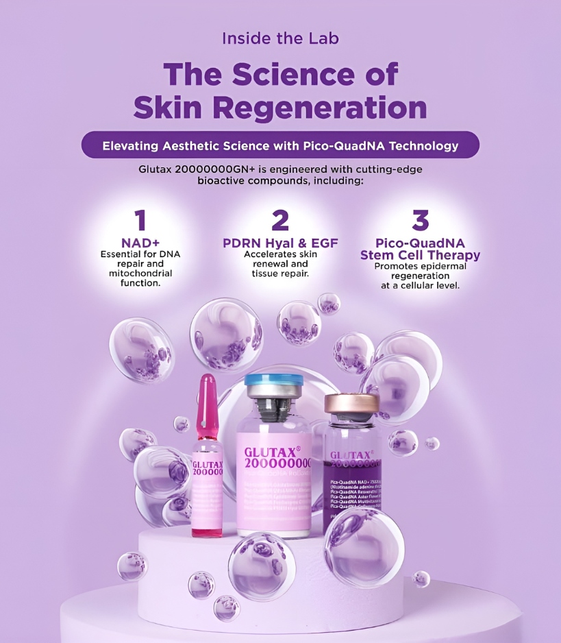 Glutax 20000000GN plus Recombined White Glutathione Injection