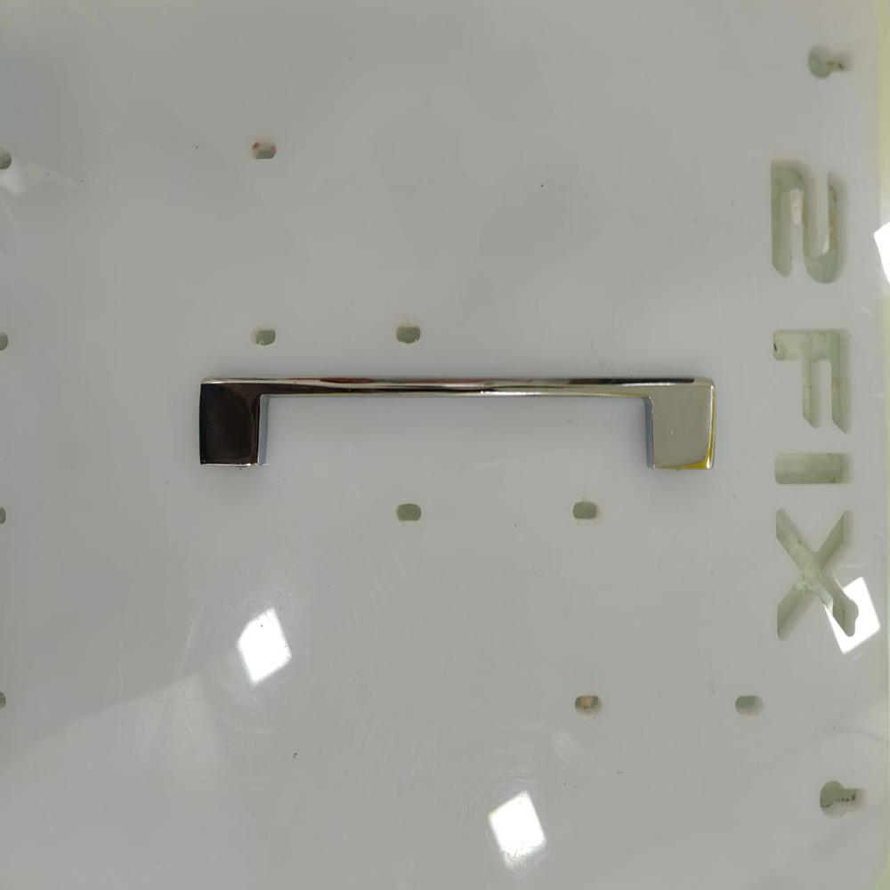  D Panel Handle 8 Inch Silver