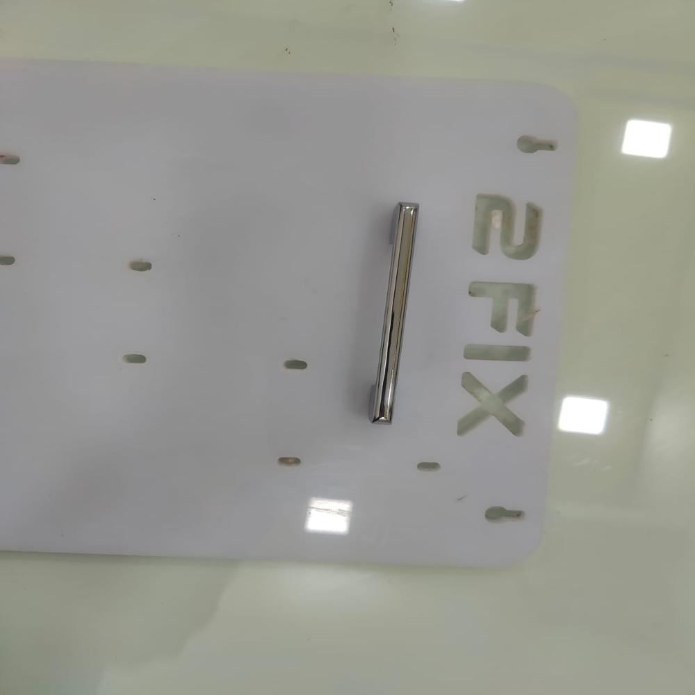 D Panel Handle 4 Inch Silver 