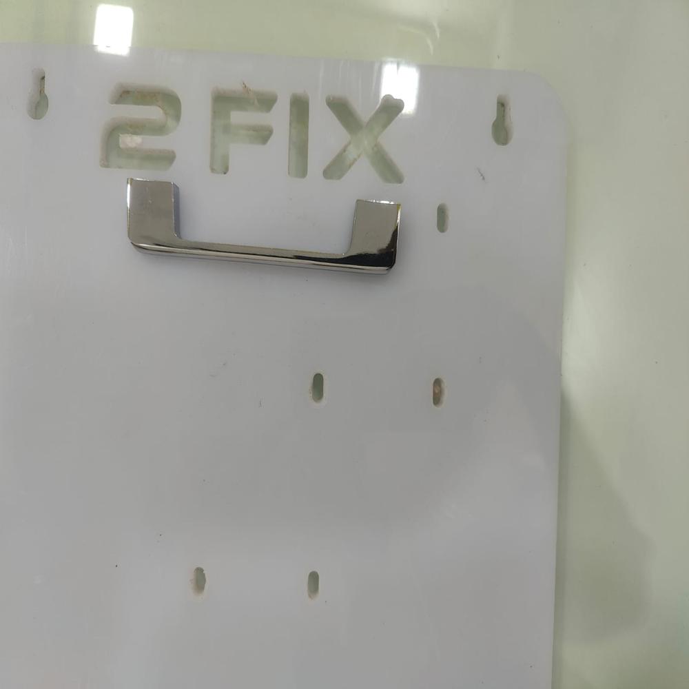 D Panel Handle 4 Inch Silver 