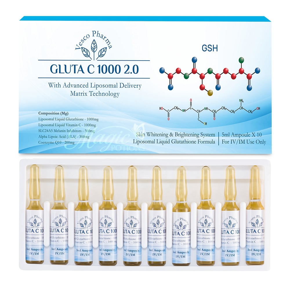 Glutathione Injection By Vesco Pharma Gluta C And Vitamin C - Physical Form: Liquid