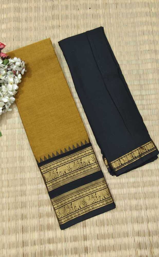 Pure Chettinad Cotton Half Saree