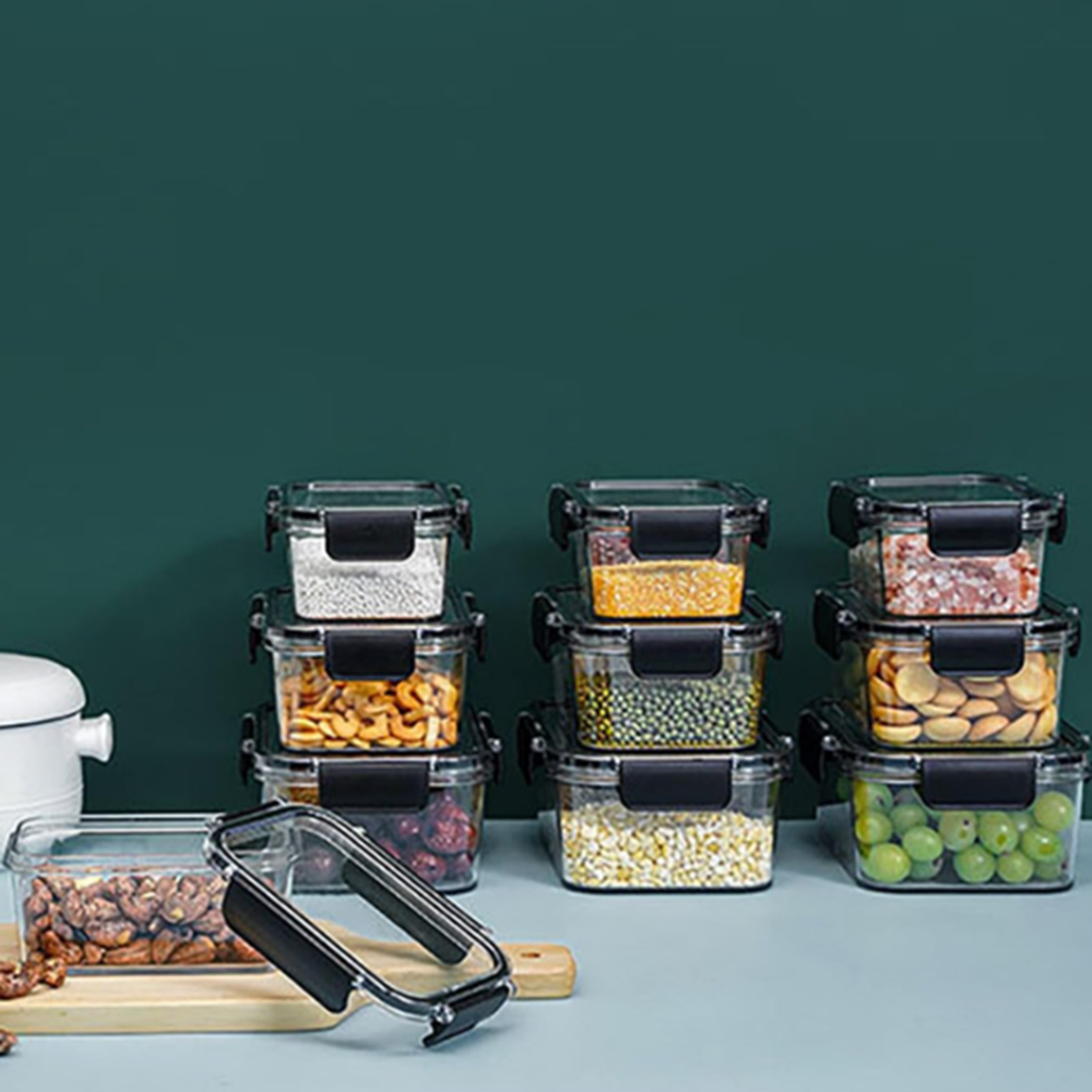 3 Pcs Airtight Container Set - Capacity: 1200 Milliliter (Ml)