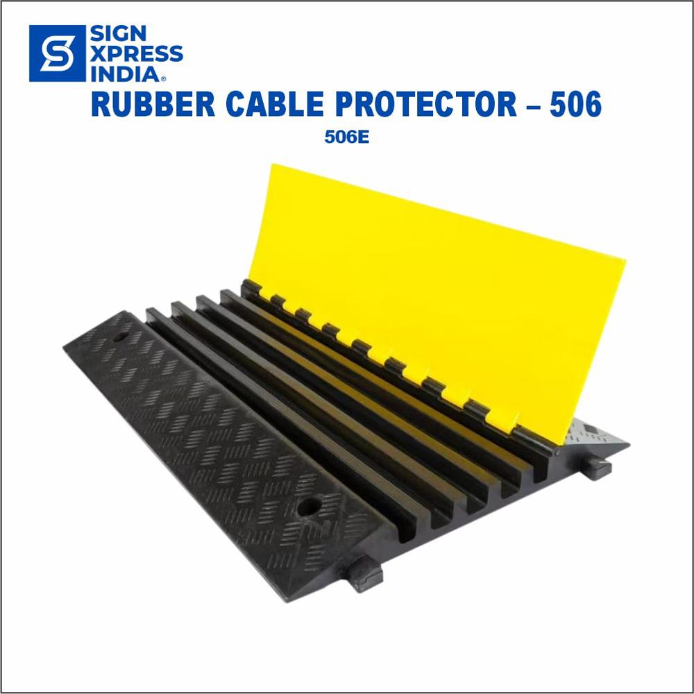 Rubber Cable Protector 5 Channel - 506e - Color: Yellow And Black