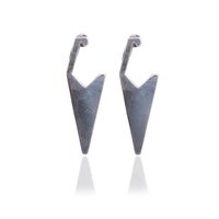 Silver Geometric Earrings for Women | Modern Minimalist Jewelry