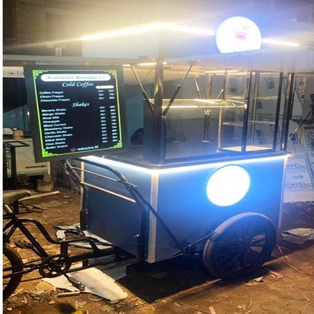 Trycycle Panipuri Cart - Color: Wooden Look