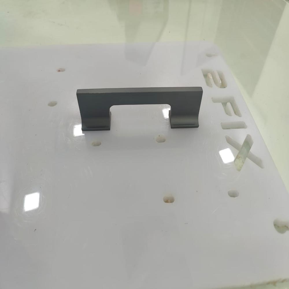  Exclusive Fitting Handle 4 Inch Metallic Grey