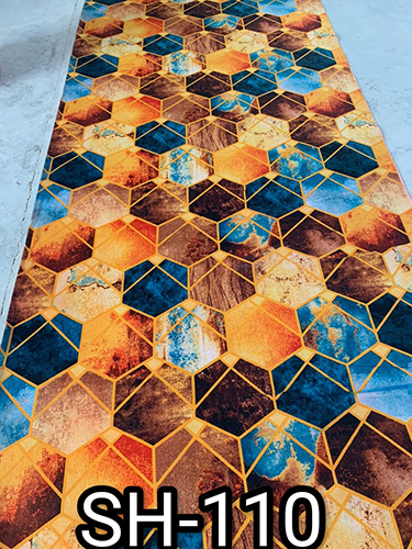 SH-110 3D Digital Printed Non Woven Carpets With Paper Backing