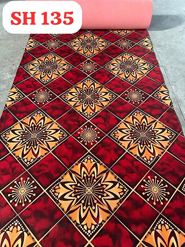 SH-135 3D Digital Printed Non Woven Carpets With Paper Backing