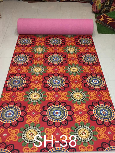 SH-38 3D Digital Printed Non Woven Carpets With Paper Backing
