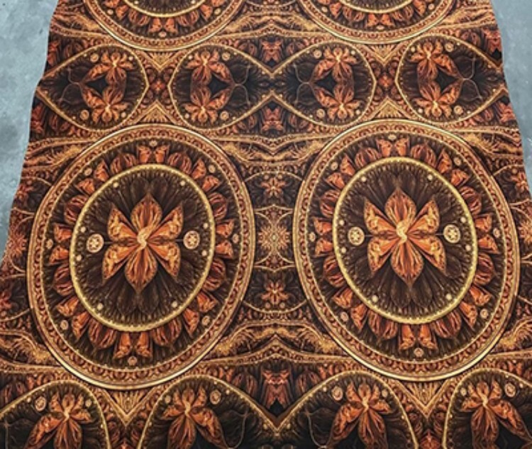 Sh-142 3D Digital Printed Non Woven Carpets With Paper Backing - Dimension (L*W*H): 5 X 7 Feet