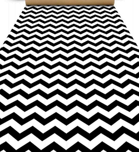 SI-017 White And Black 3D Digital Printed Non Woven Carpets With Paper Backing