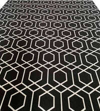 Si-018 White And Black 3d Digital Printed Non Woven Carpets With Paper Backing