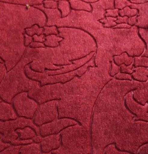 Red Color Embossed Non Woven Mat