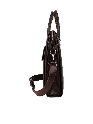 V1 Brown Laptop Bag With Flap