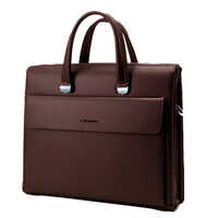 V1 Brown Laptop Bag With Flap