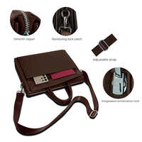 V1 Brown Laptop Bag With Flap