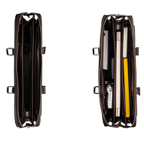 V1 Brown Laptop Bag With Flap