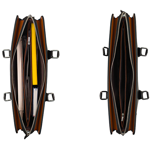 V2 Black Dual Tone Laptop Bag