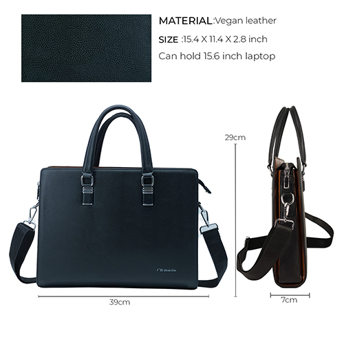 V2 Black Dual Tone Laptop Bag