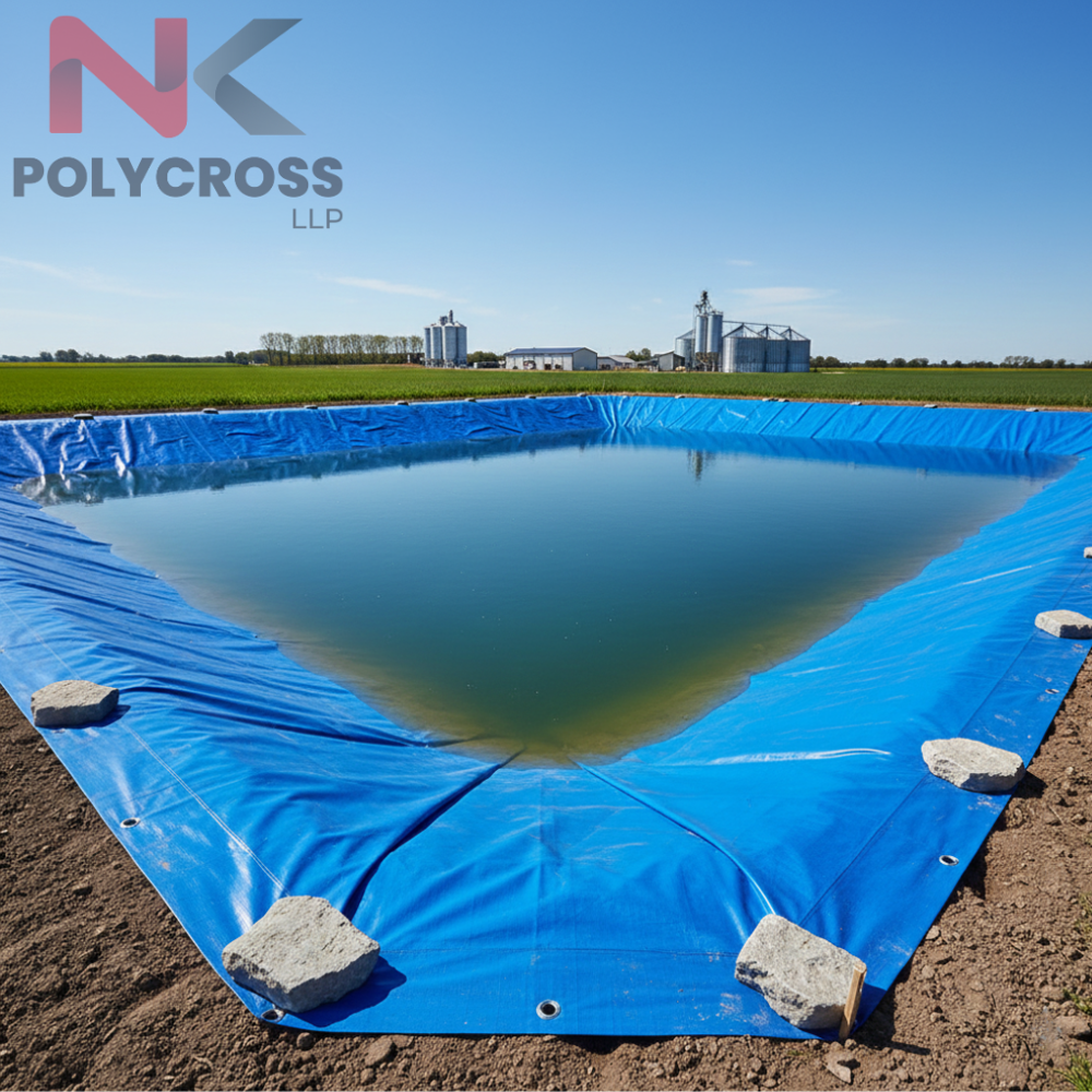 Farm Pond Liner - Color: Blue/yellow