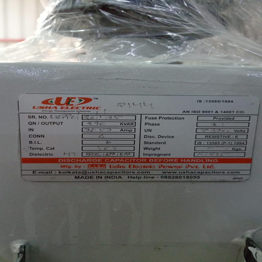 Ht Capacitor 1 Phase - Color: Grey