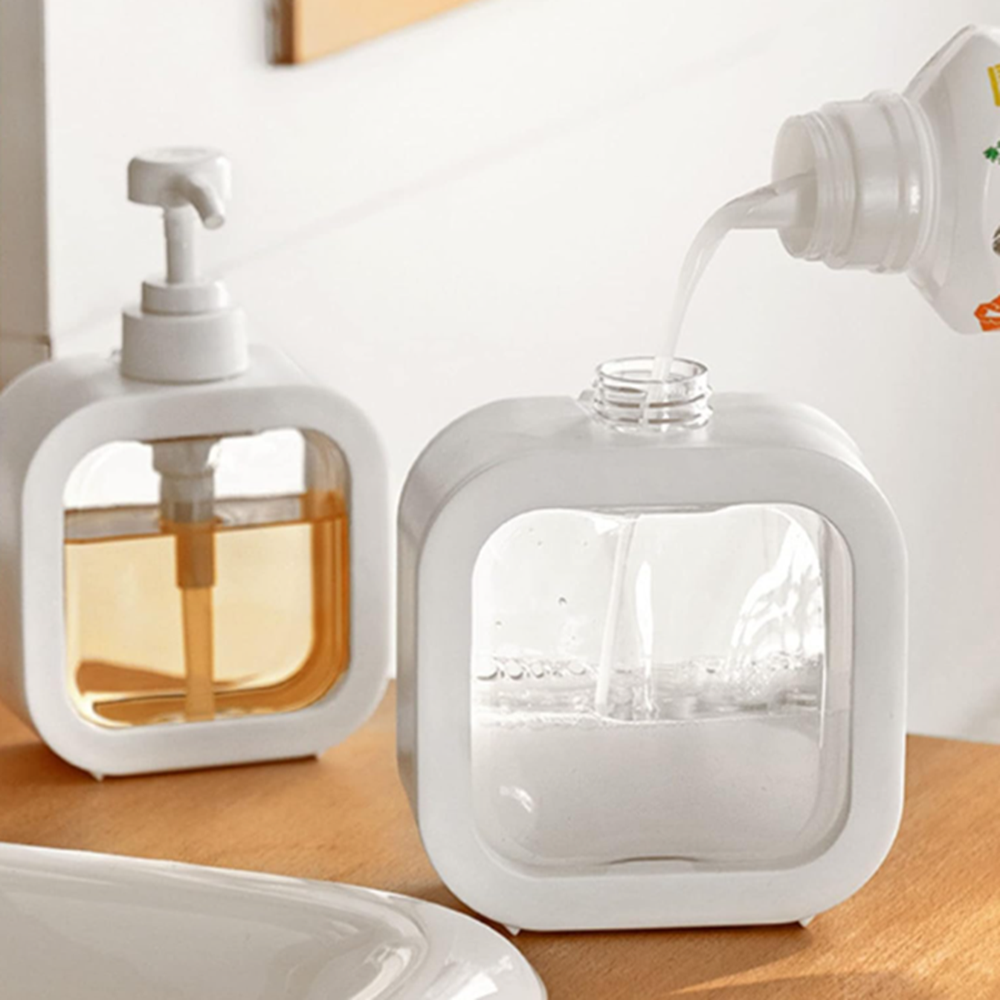 square shape soap dispenser