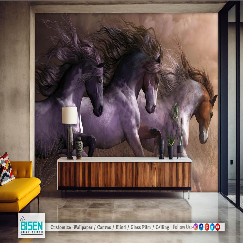 Horse Wallpaper - Material: Non Woven