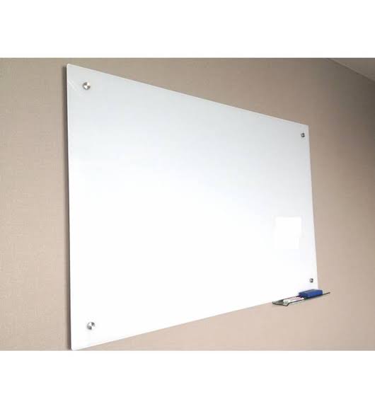 Sds006 High-quality Magnetic Glass Board For Office Use - Magnetic Glass, All Sizes Available | Ideal For Office Meetings, Schools & Home Use