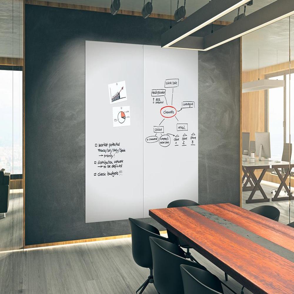 Sds006 High-quality Magnetic Glass Board For Office Use - Magnetic Glass, All Sizes Available | Ideal For Office Meetings, Schools & Home Use