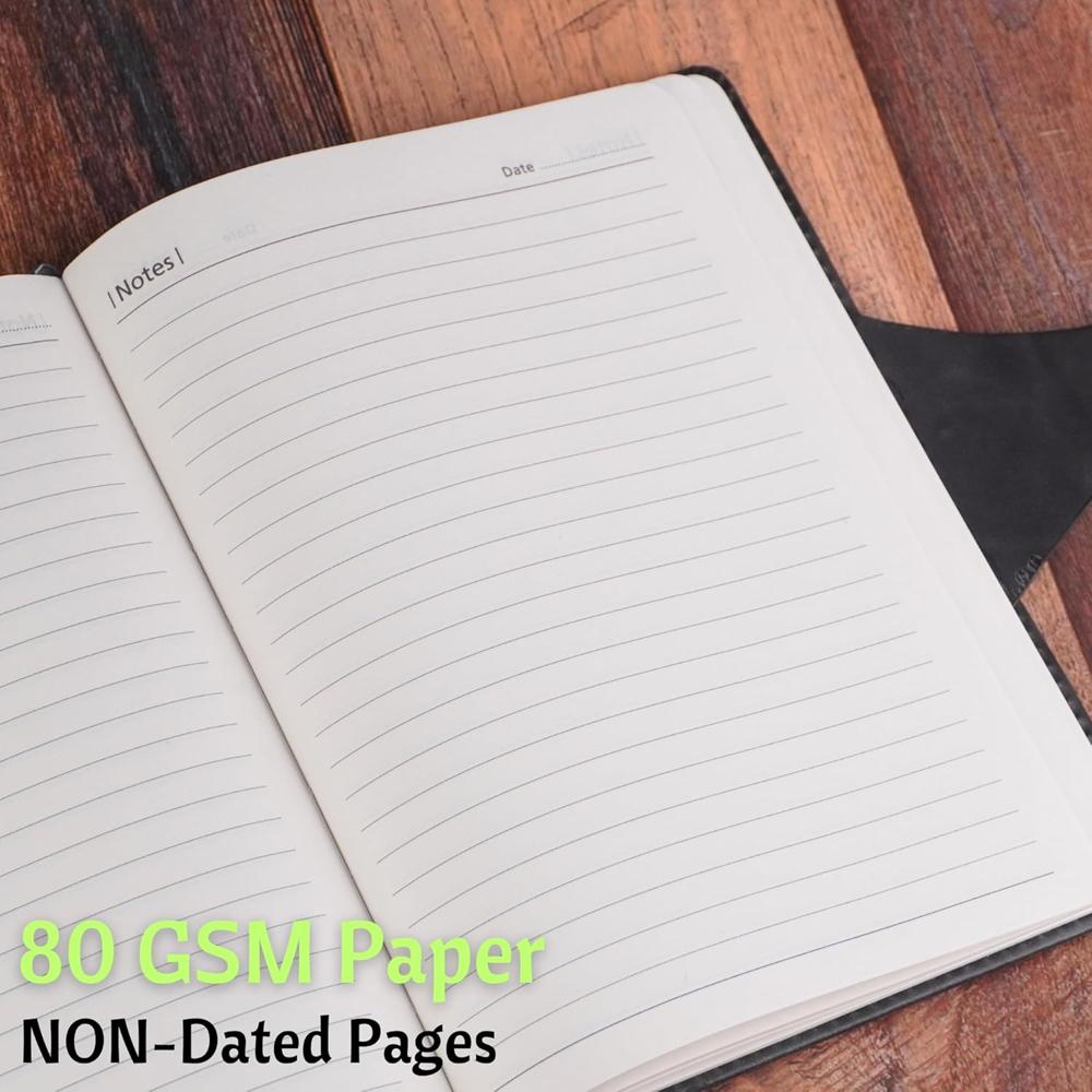 Luxury PU Leather Executive Diary with Magnetic Button Closure (SS-751)