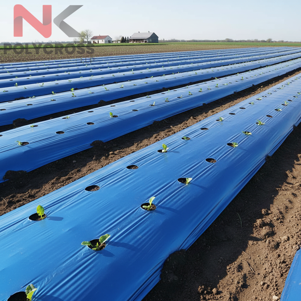 Agriculture Mulching Poly - Color: Blue/yellow