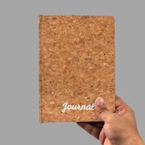 Natural Cork Finish Corporate Notebook with Elastic Band (SS-754)
