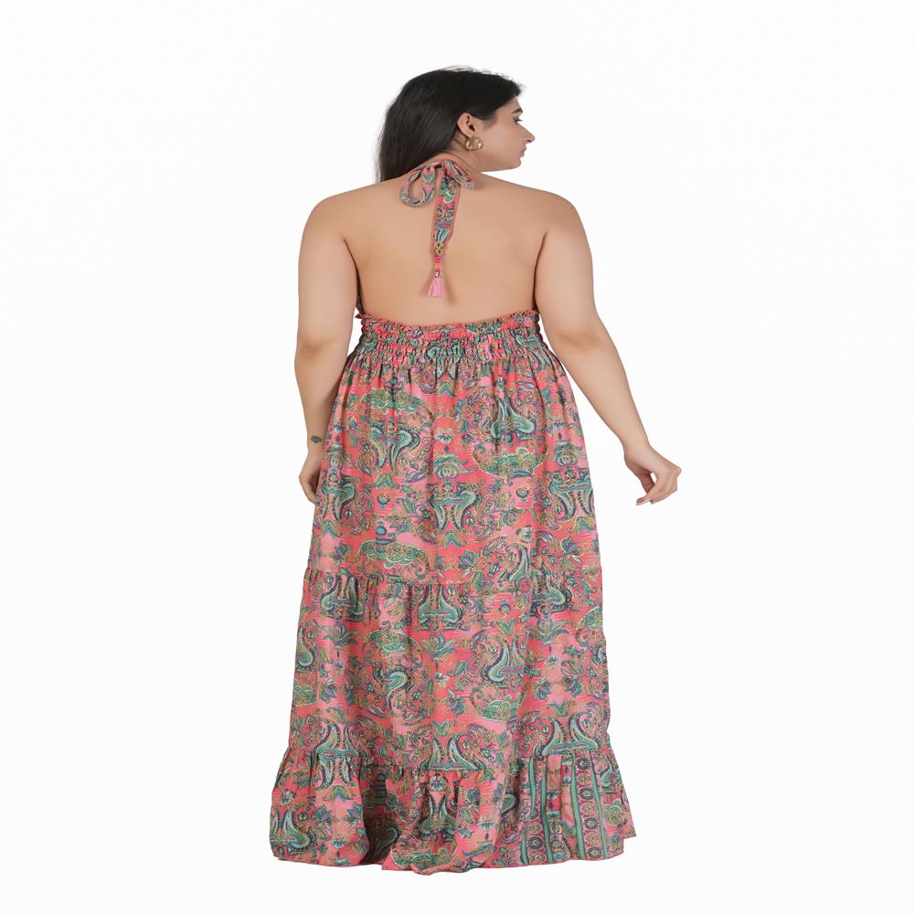 Kasturi Silk Boho Long Maxi Dress