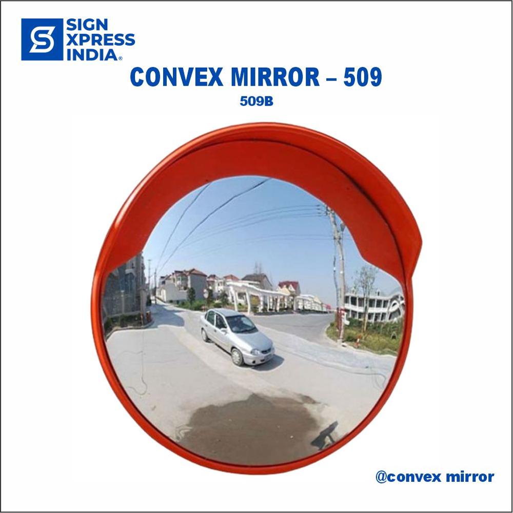 Traffic Convex Mirror 40 Inch 100 Cm - 509B - Color: Red