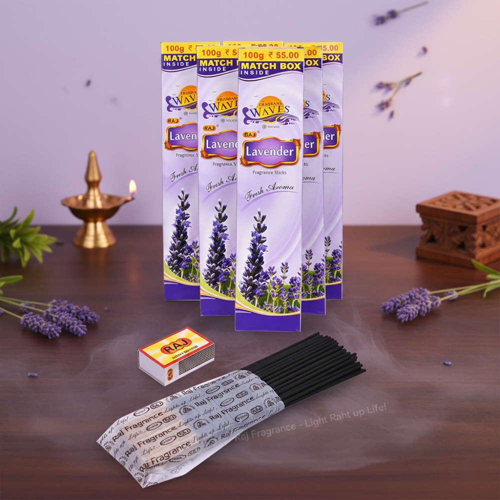 RAJ Fragrant WAVES -LAVENDER AGARBATTI