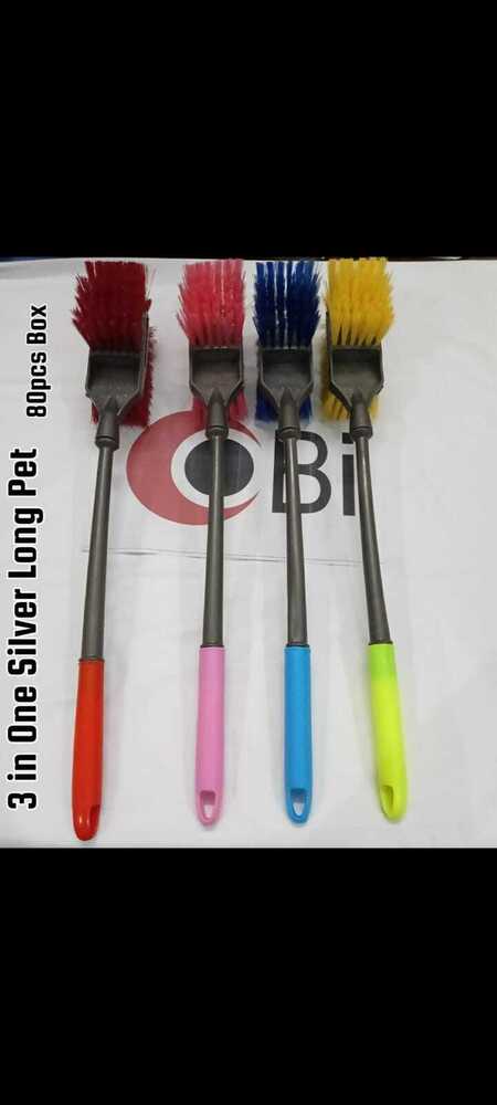 3 In One Star Silver Long Pet Bristle