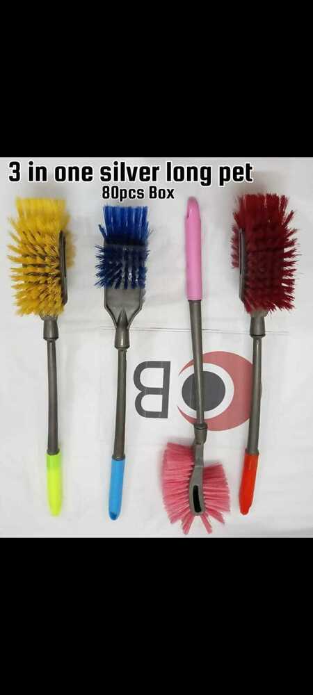 3 In One Star Silver Long Pet Bristle
