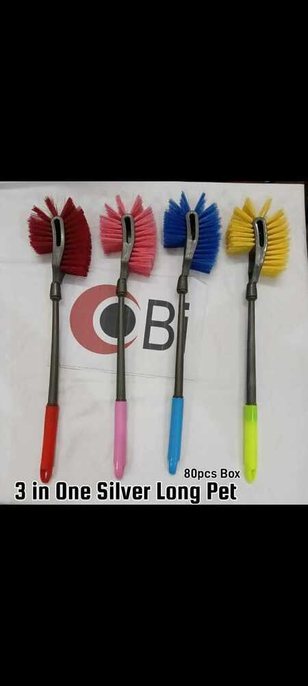 3 In One Star Silver Long Pet Bristle