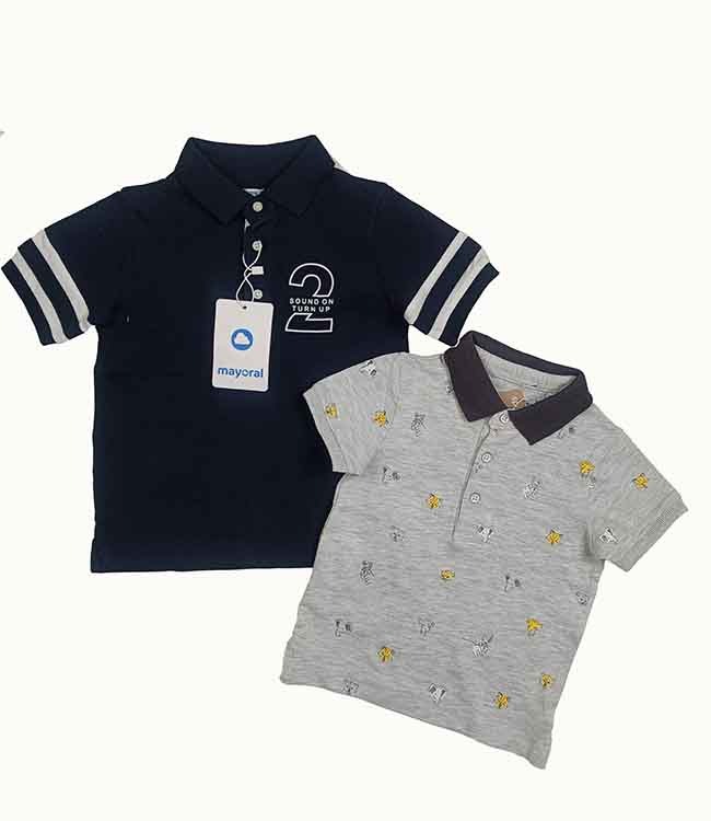 B16456 Mayoral Boys Collar T-Shirts Assorted