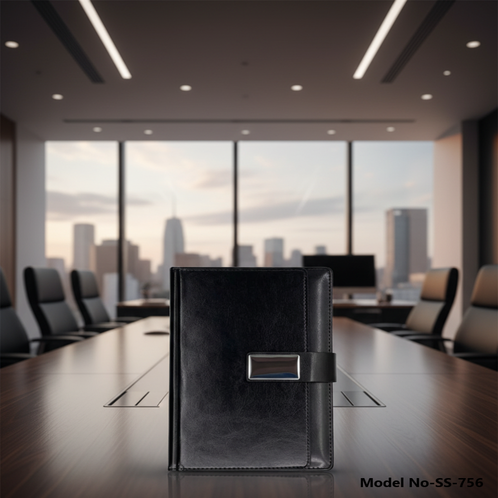 Luxury Pu Leather Corporate Diary With Magnetic Metal Clasp (ss-756) - Capacity: Approx. 220 250 Ruled Pages Pcs/hr
